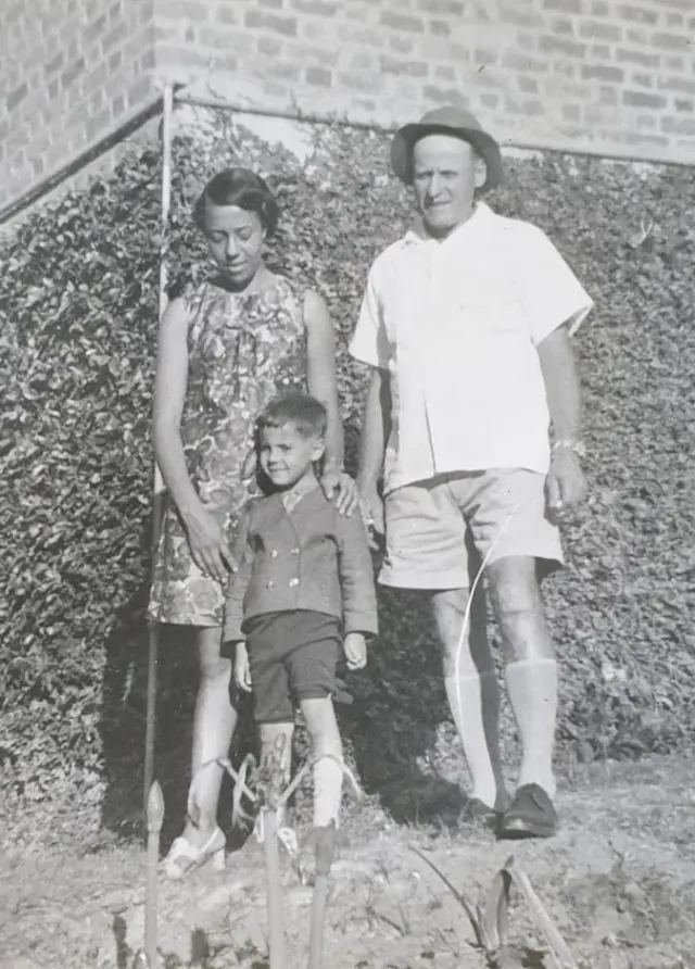 The Muller family at the lodge — the family who own and run Mullers Mountain Lodge